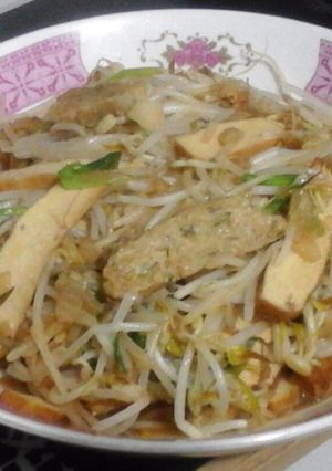 Foto resep Oseng tauge tahu kering