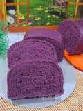 Roti kukus Pontianak ubi ungu (no mixer)