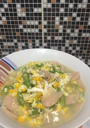 Foto resep Sup jagung buncis wortel