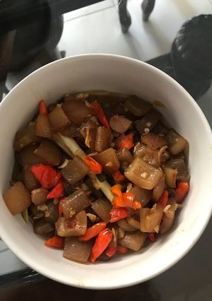 Foto resep Tumis kikil pedas