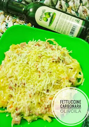 Foto resep Fettuccine Carbonara Olivoila