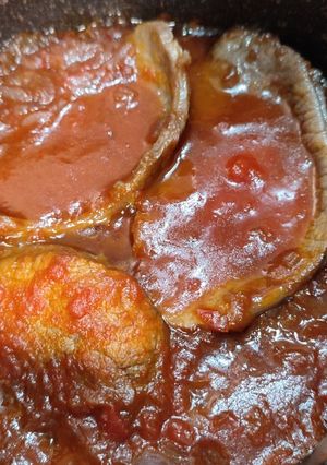 Foto principal de Filetes de ternera encebollados con tomate