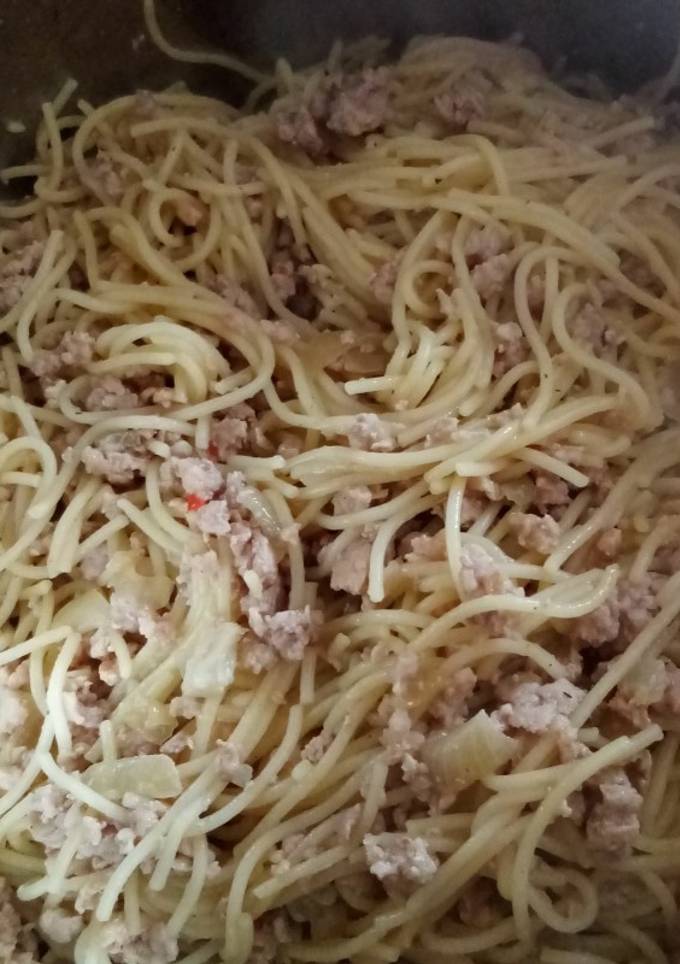 Спагетти с мясом