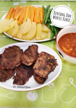 Foto resep Kentang dan Wortel Kukus