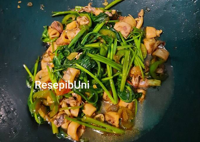 Tutorial Memasak Resep Cumi kangkung saus tiram