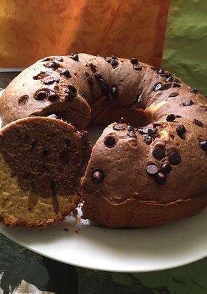 Una foto de Torta marmolada con chips de chocolate