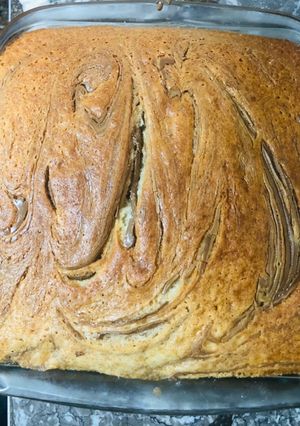 Una foto de Budín de banana y mantequilla de maní