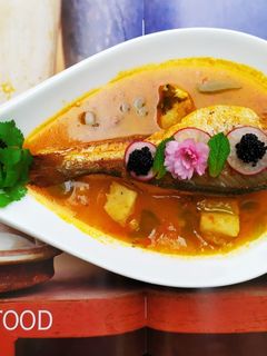 صورة لوصفة شربة فريك(او الشعير) بفواكه البحر