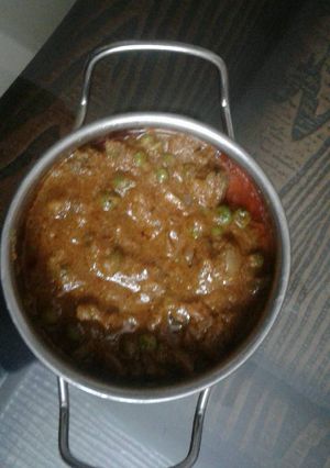 A picture of Creamy matar mushroom.