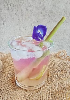 Foto resep Wedang jahe bunga telang