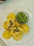 (Shivratri) Green stuffed pattice