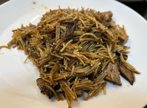 Foto principal de Fideuá de Calamares en su tinta en Airfryer Cosori