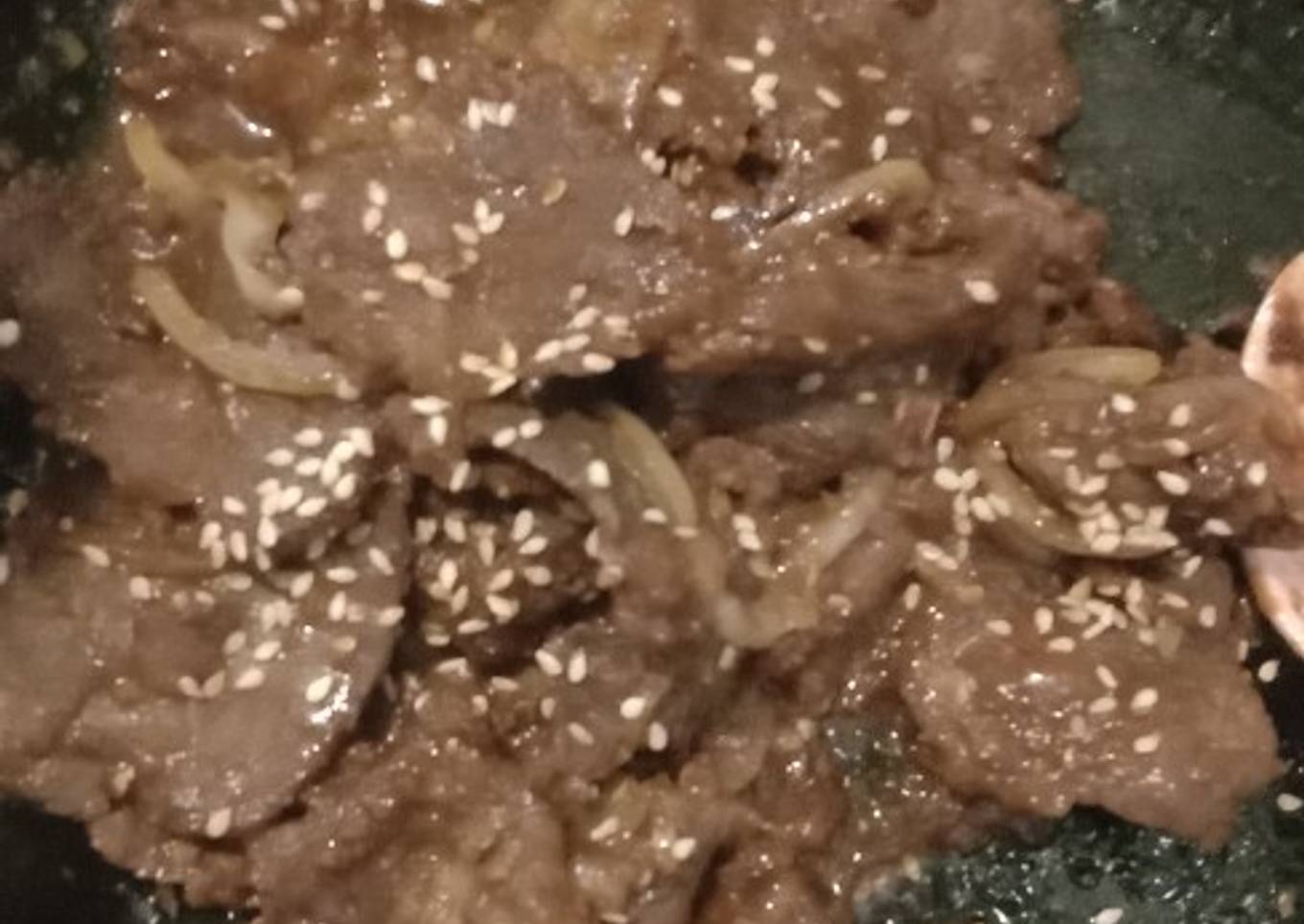 Daging Sapi Teriyaki wijen