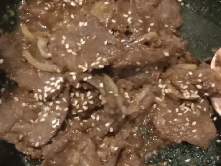 Cara Mudah Membuat Resep Daging Sapi Teriyaki wijen Anti Ribet, Mantap Sekali