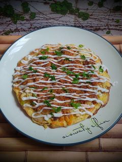Foto resep Pizza Sayuran ala Okonomiyaki