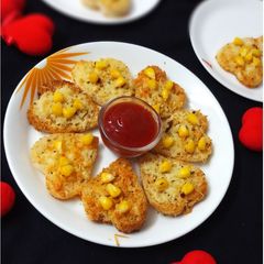 A picture of Garlic Cheese Corn Bread.