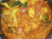 A picture of matar aloo