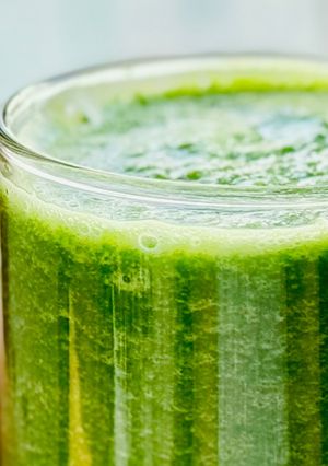 Hình của món Smoothie Cải Kale Chanh Mật Ong.