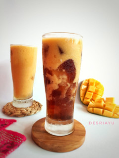Foto resep Jus Mangga Spesial With Jelly Cincau Hitam