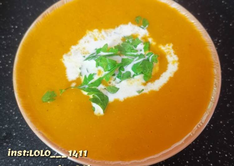 شوربة الجزر والبطاطس 🤤💯