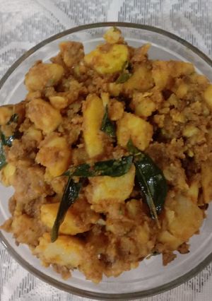 A picture of Aloo ki sabzi.