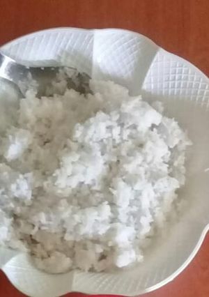 A picture of Plain rice.