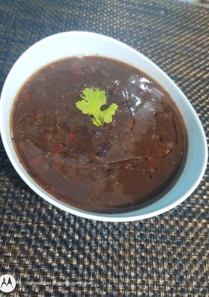 Una foto de Porotos negros a lo cubano