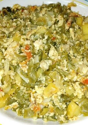 Foto principal de Revuelto de judías verdes y patatas