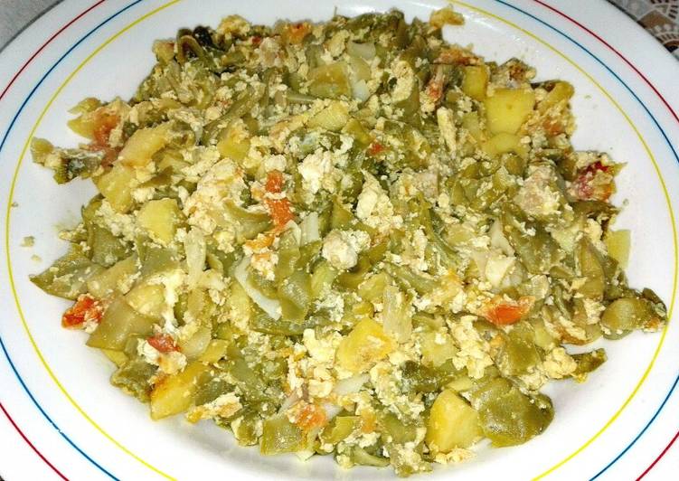 Revuelto de judías verdes y patatas