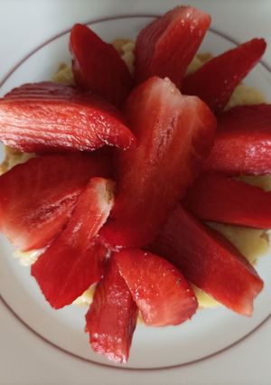 Une photo de Tartelettes aux fraises acidulées