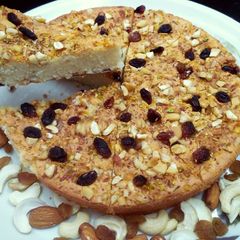 A picture of Chenna Poda (Baked Indian Cheese Cake).