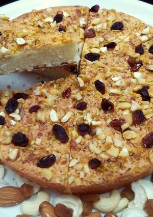 A picture of Chenna Poda (Baked Indian Cheese Cake).