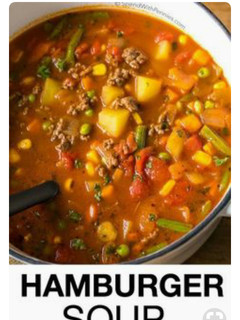 A picture of Humbuger soup.