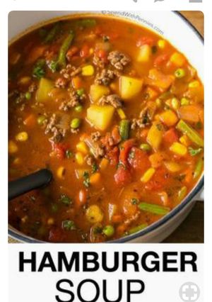 A picture of Humbuger soup.