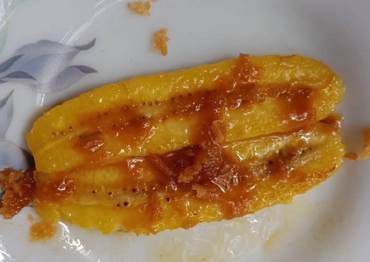 Resep Cemilan mpasi 15m : pisang karamel oleh Maze 