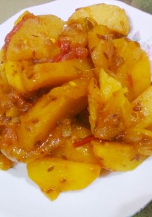 A picture of Aloo ki sabji.