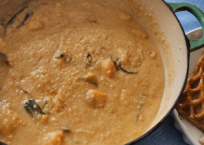 Recette Appétissante Soupe de lentilles et butternut