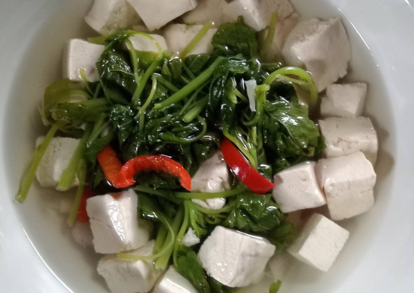 Sayur Bayam Tahu