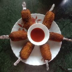 A picture of Potato lollipop.