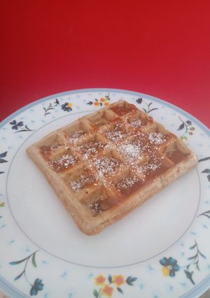 Una foto de Waffles de canela súper sanos