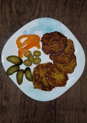 عکسی از دستور کتلت کدو و هویج