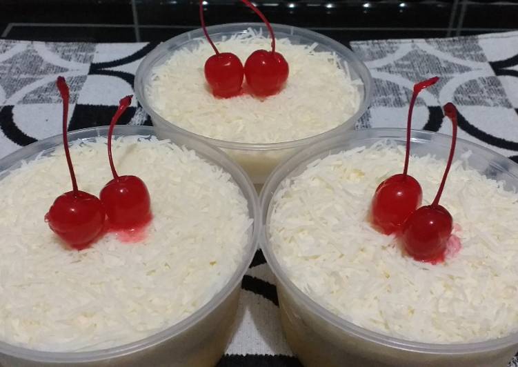 Milk Bath Cake Dessert Cup
