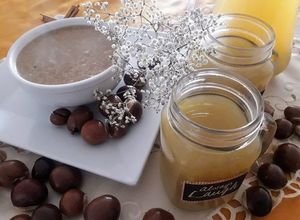 Una foto de Agua de Manzana, y, Quaker de Manzana con Avena y Maca