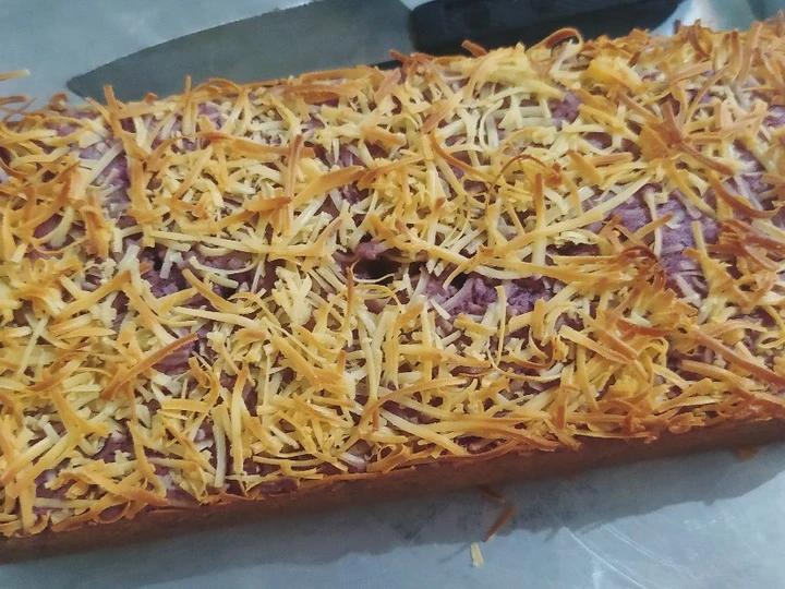 Cara Gampang Menyiapkan Resep Bolu Santan Ubi Ungu Keju yang Uenak Anti Ribet, Bisa Manjain Lidah