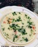 Суп с плавленным сырком и тушенкой
