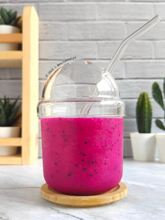 Foto resep Jus Buah Naga Lemon
