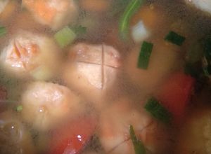 Foto resep Sop baso salmon