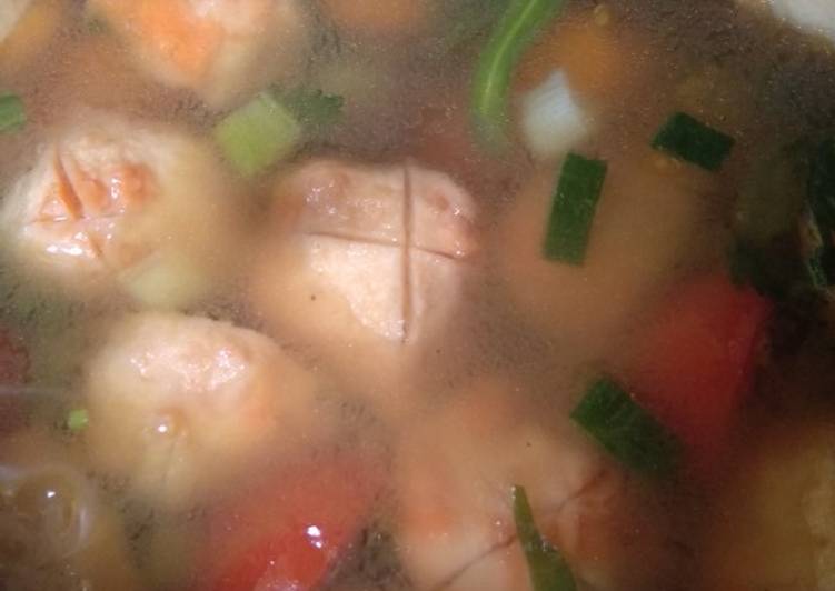 Sop baso salmon