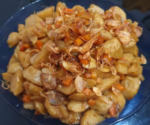 Ini Caranya Tumis Bakso Wortel Saos Tiram Yummy Mantul