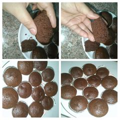 A picture of Chocolate cupcakes without oven.